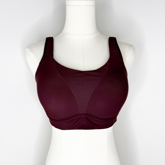 Lululemon Run Times Bra 32DD High Support Burgundy Maroon Sports Bra - Picture 1 of 4